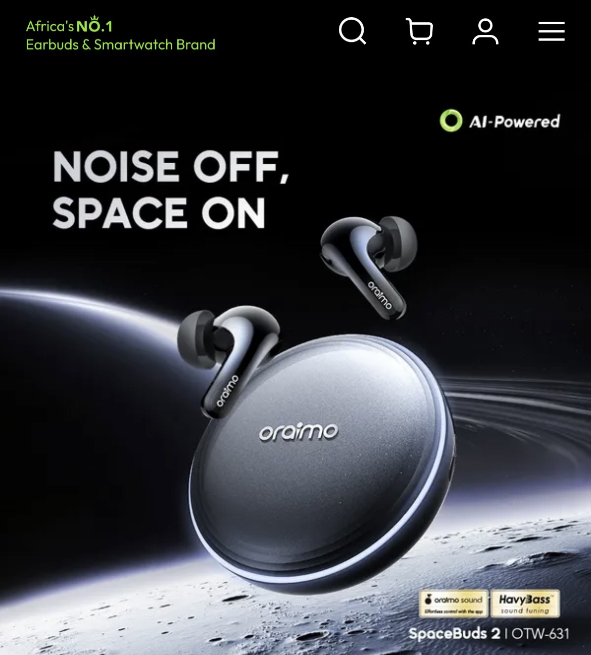 Oraimo Spacebuds 252dB image 2