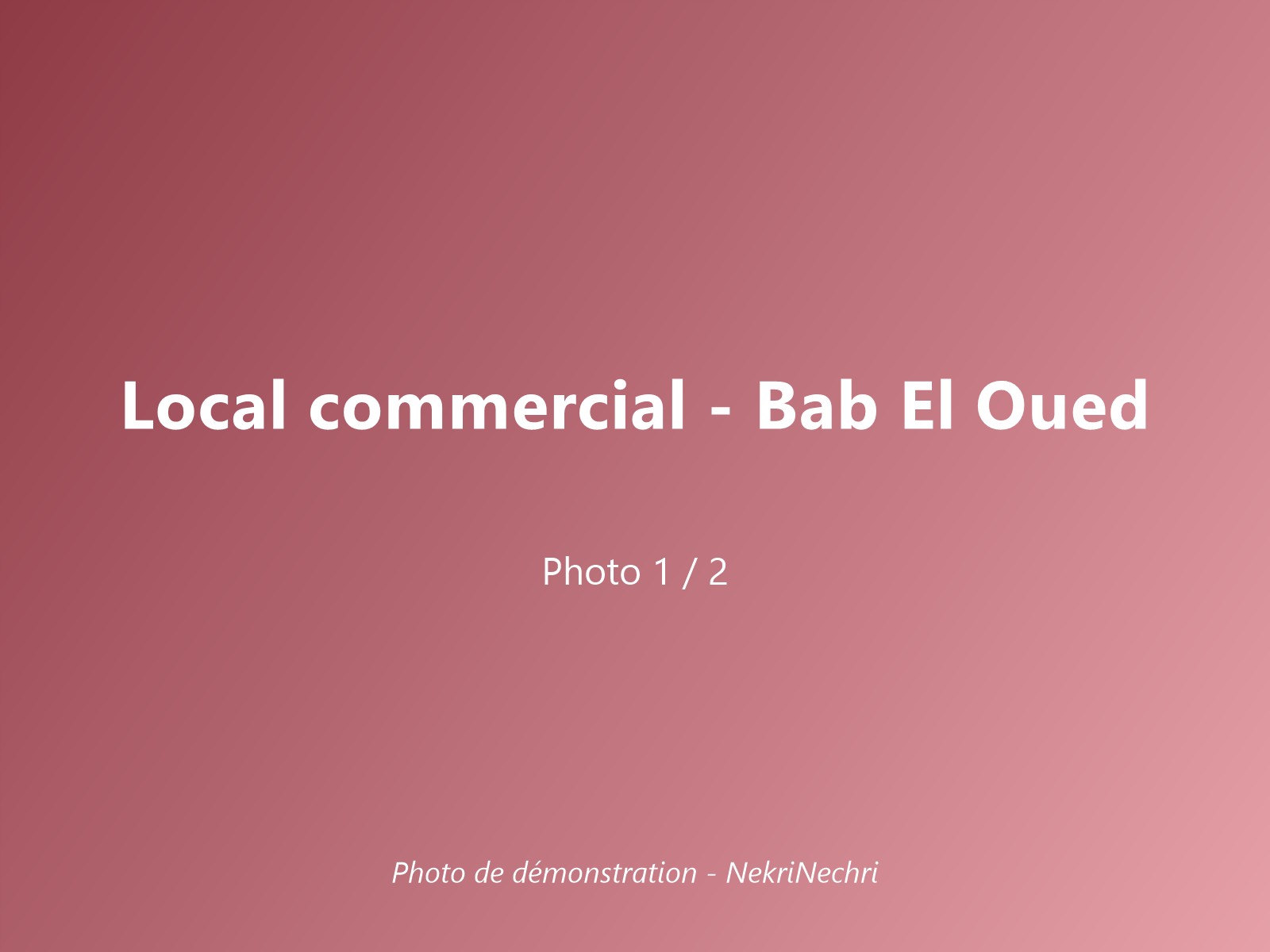 Local commercial avec vitrine