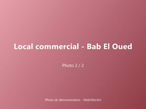Local commercial avec vitrine – 2