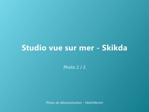 Studio vue sur mer pour l'été – 2