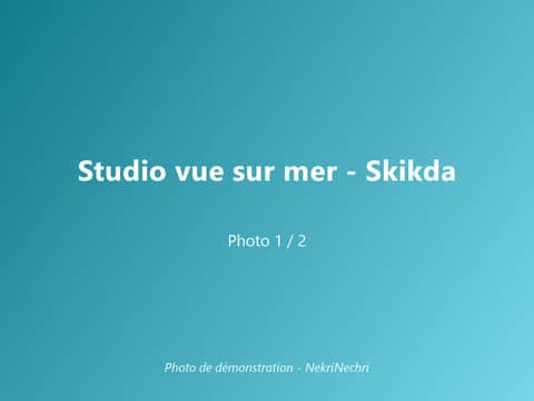 Studio vue sur mer pour l'été