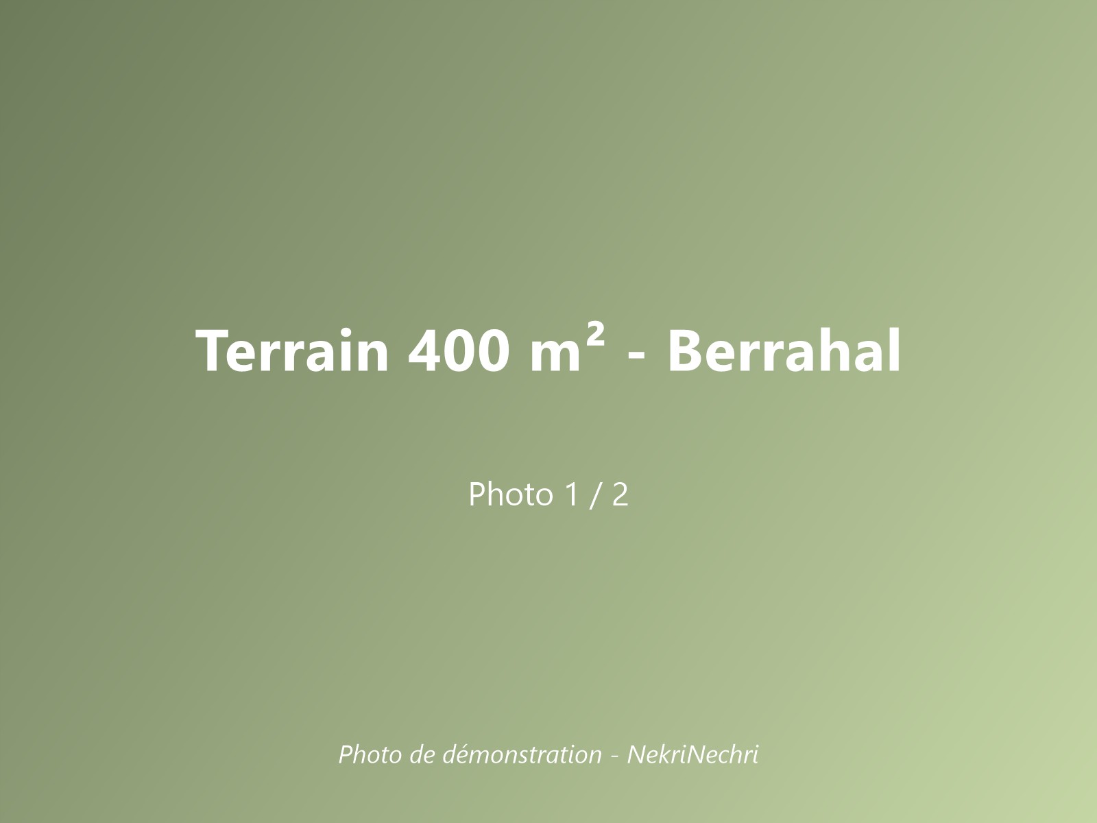 Terrain 400 m² à Berrahal