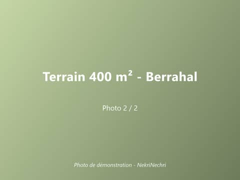 Terrain 400 m² à Berrahal – 2