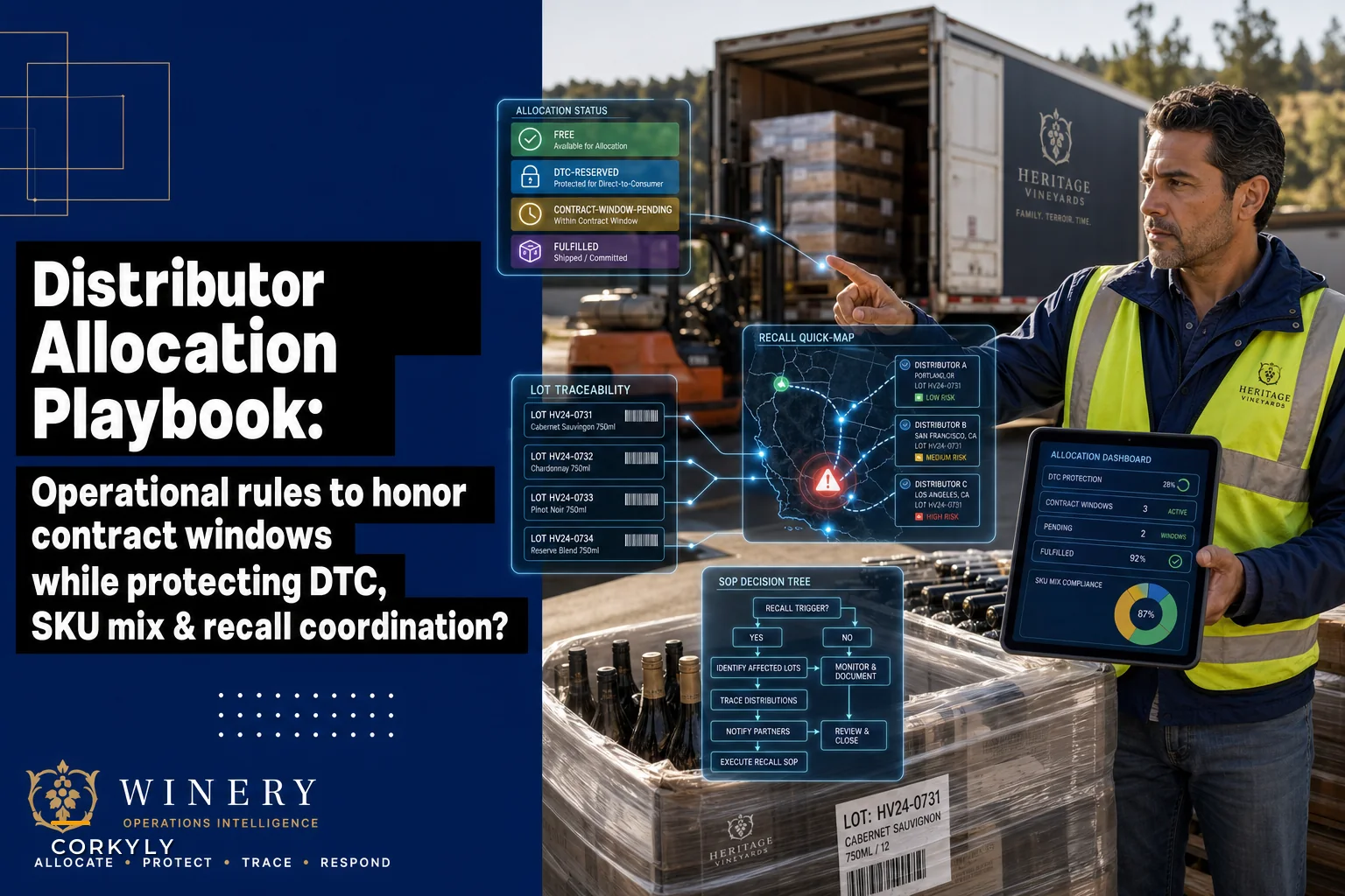 Distributor allocation playbook: operational rules for contract windows, SKU mix and rapid recall coordination