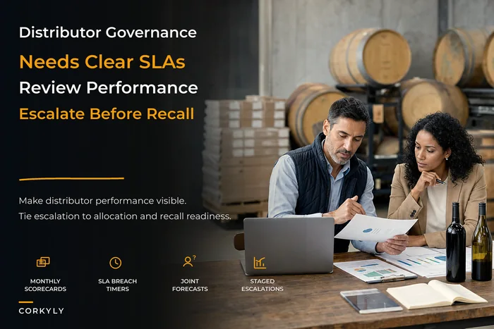 Distributor governance playbook with SLAs, performance reviews and escalations