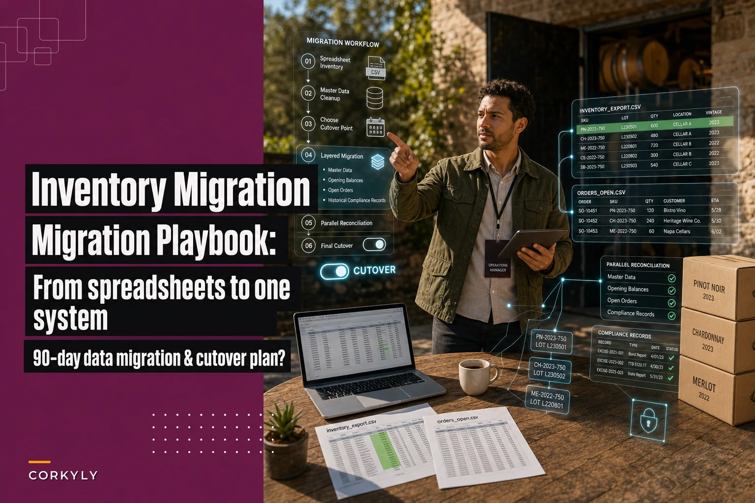 How to evaluate and implement wine inventory management software: a winery-specific feature checklist, RFP template and 90‑day rollout plan