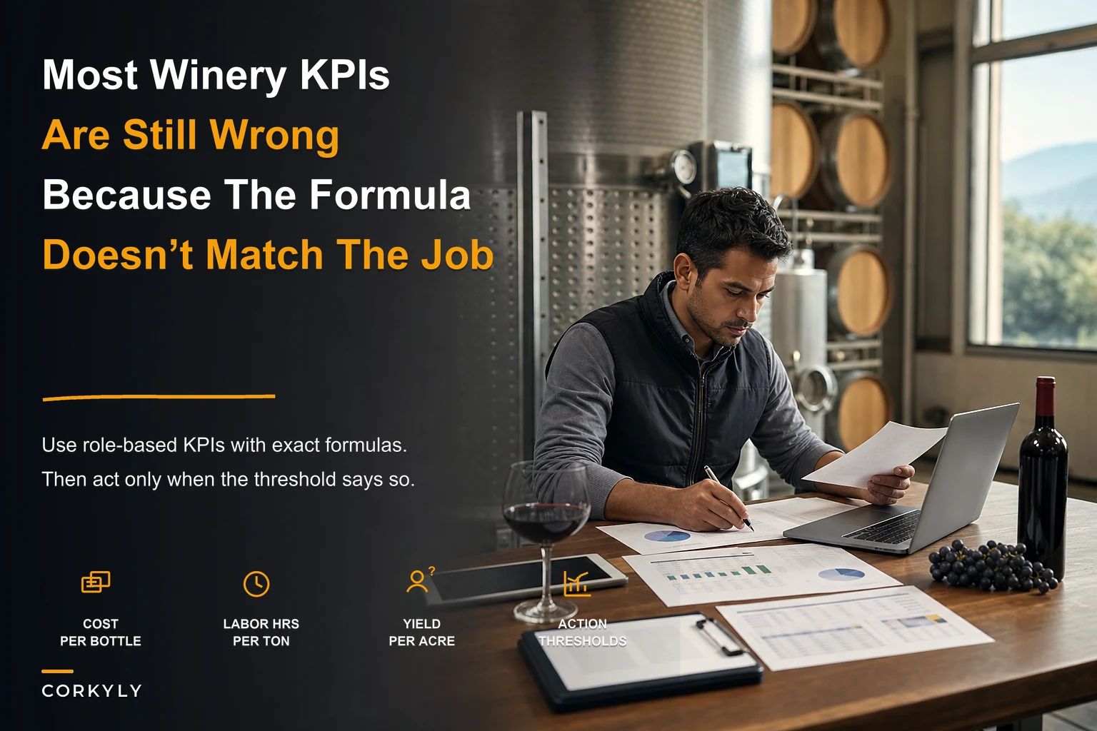 Winery operational KPIs: what managers get wrong and the formulas that actually move margins