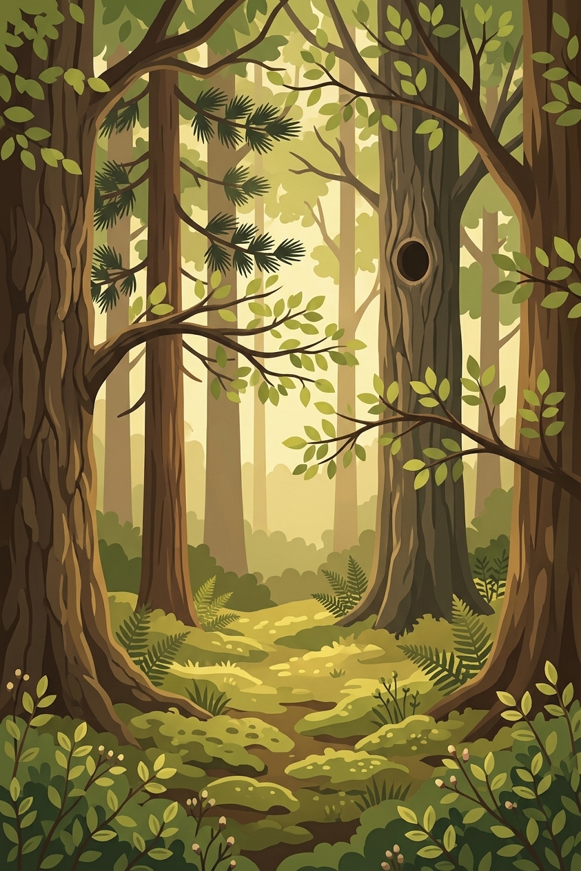 Tiny Forest Talkers lesson habitat