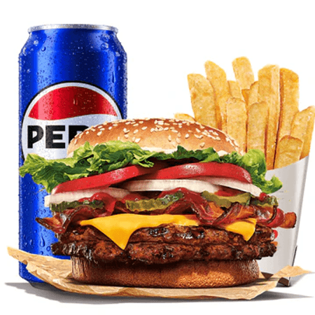 V.I.P. COMBO WHOPPER DOBLE QUESO Y TOCINO 