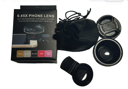 LENTE ZOOM PARA TELEFONO 0,45X37MM