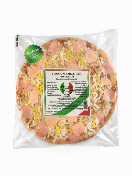NUEVO - Pizza de Jamón y Maiz CONGELADA