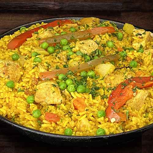 Arroz con Pollo y vegetales para 2 personas