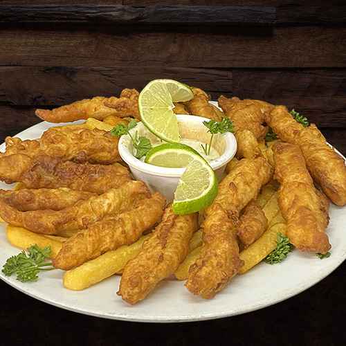 Tiras de Curvina Rebozadas