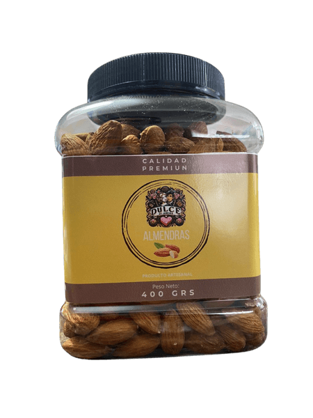 ALMENDRA CON PIEL NATURAL 400 GRS