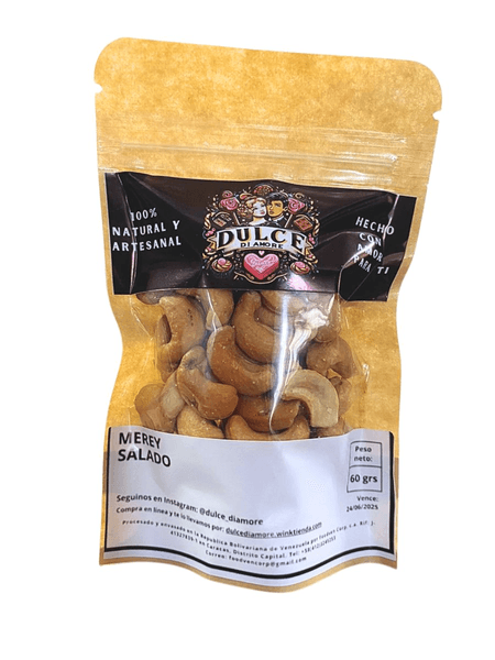 MEREY TOSTADO CON SAL 60 GRS