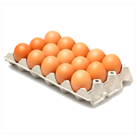 Medio cartón de huevos 15 und