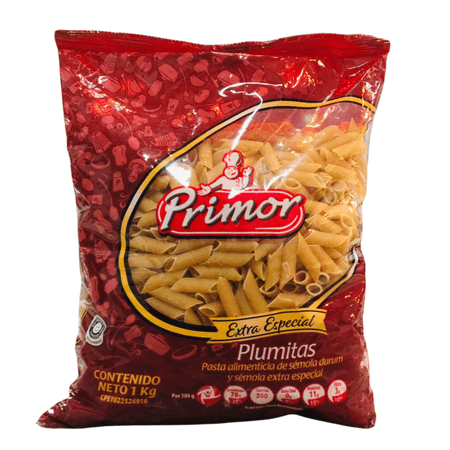 Pasta Extra Especial Plumitas Primor 1kg
