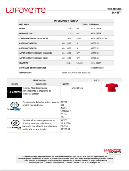 Franela RENOVADA de deporte CIEA