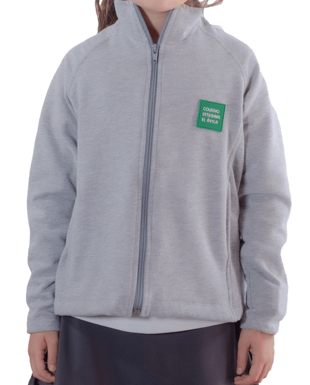 Suéter gris con cierre UNISEX