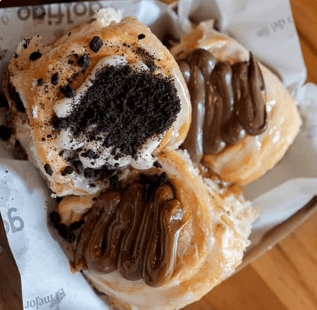 Mini Rollo e Canela con Topping Mixto Premium