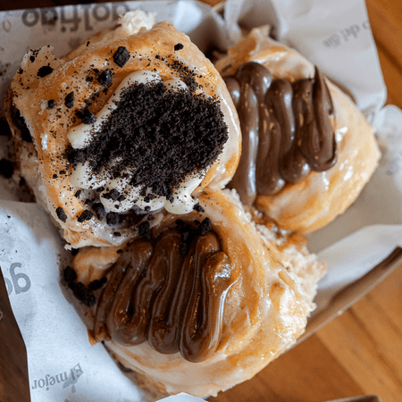 Mini Rollo e Canela con Topping Mixto de 3 unidades