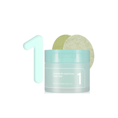 Numbuzin - No. 1 Centella Re-leaf Green Toner Pad 70P 190ml