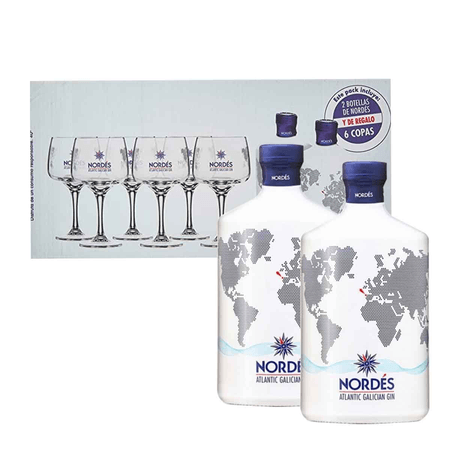 CAJA NORDÉS+6 COPAS 
