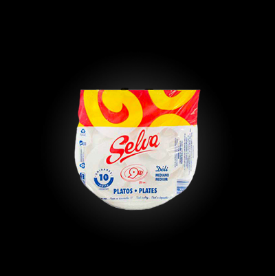 PLATOS PLASTICOS SELVA (MEDIANOS)