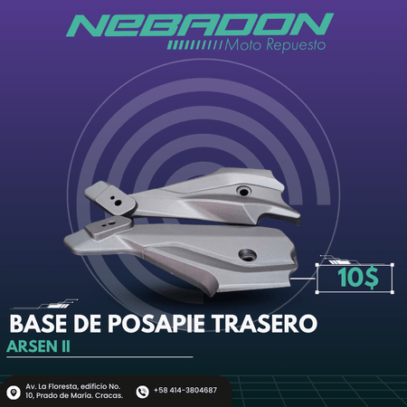 BASE DE POSAPIE TRASERA ARSEN II