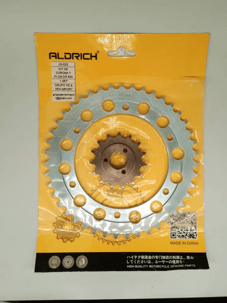 KIT DE CORONA Y PIÑON DR650