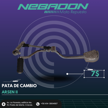 PATA DE CAMBIO ARSEN/SPEED 1X100 