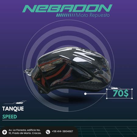 TANQUE SOLO PARA EM-SPEED200 NEGRO