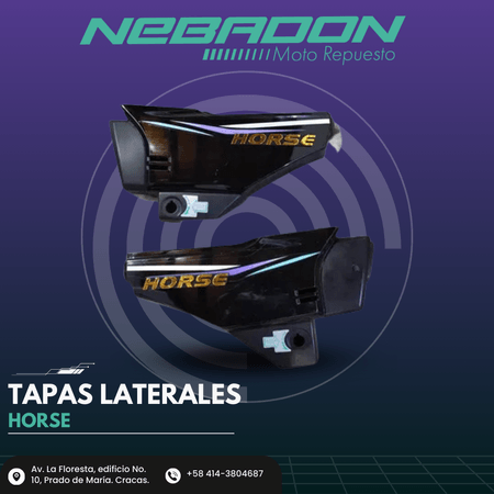 TAPAS LATERALES HORSE 1 NEGRO 1X20