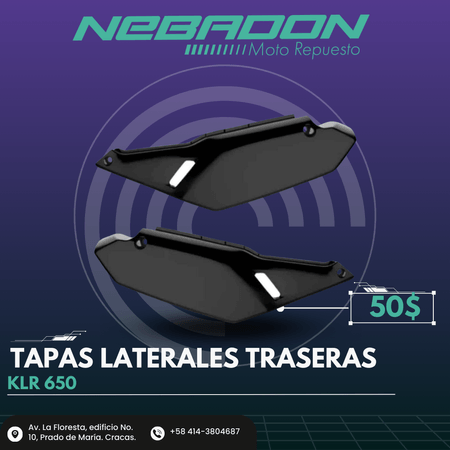 TAPAS LATERALES TRASERAS PARA KLR 650