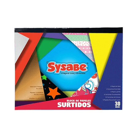 Block de Papeles Surtidos Sysabe