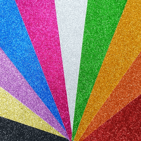 Cartulina Escarchada x 10