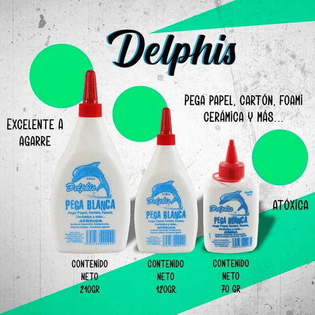 Pega Líquida Blanca Escolar Delphis