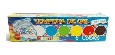 Tempera Delphis 6 colores