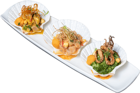 Trio de ceviches