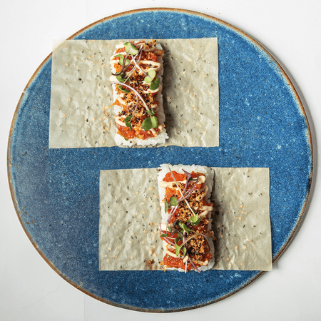 Hand roll de spicy tuna