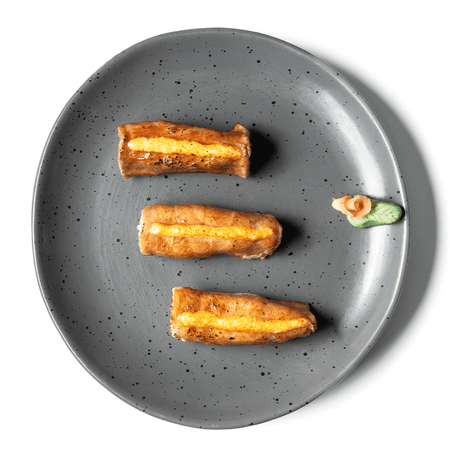 Nigiri de salmón flameado