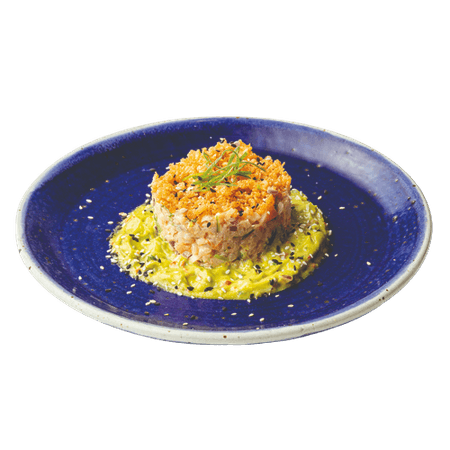 Poke Nachos de Camarones