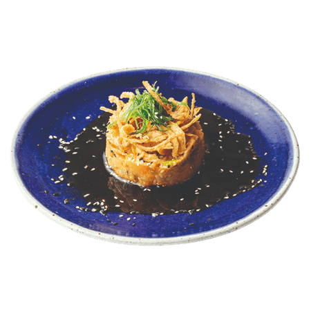 Poke Nachos de Salmón 