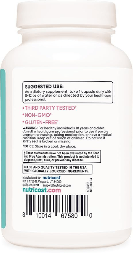 Chasteberry / Vitex 5000 mg 120 cápsulas Nutricost