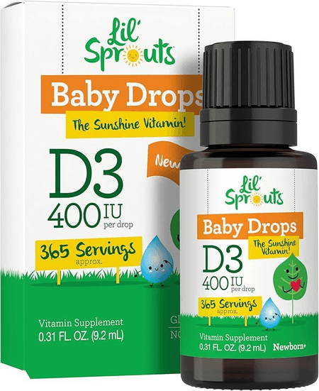 Vitamina D3 Kids 400IU en Gotas 365 servicios Carlyle