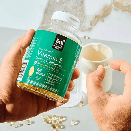 Vitamina E 400 UI 500 cápsulas blandas Member's Mark