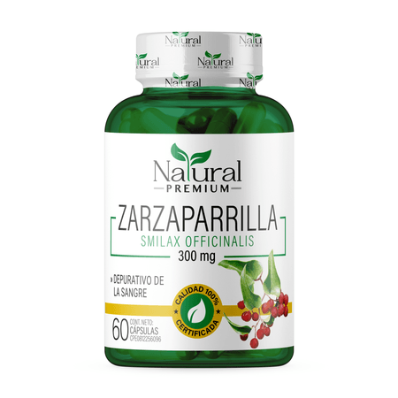 Zarzaparrilla 300 mg 60 cápsulas Natural Premium