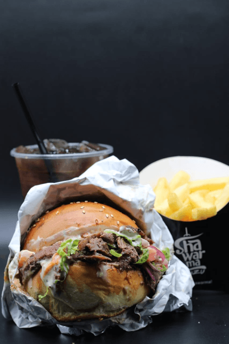 Combo Shawarma Burger de Carne