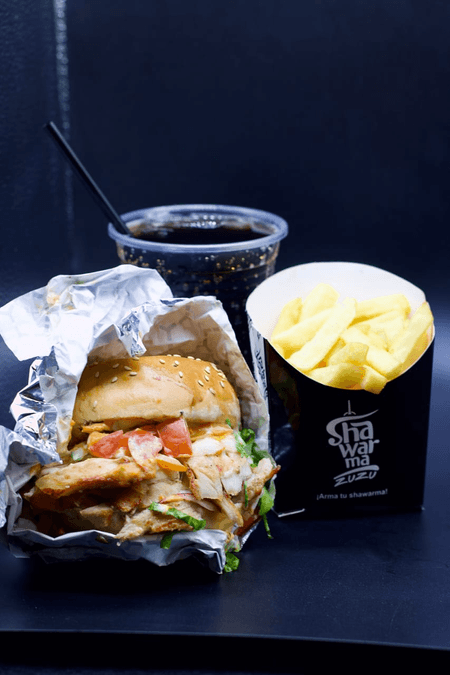Combo Shawarmaburger de Pollo
