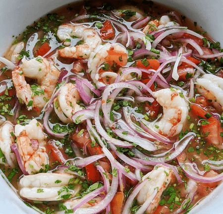 Ceviche de camarones